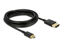 Delock Kabel 4K 60Hz HDMI - Micro-HDMI (HDMI-D), 5 m, Schwarz
