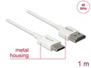 Delock Kabel 4K 60Hz HDMI - Mini-HDMI (HDMI-C), 1 m, Weiss