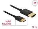 Delock Kabel 4K 60Hz HDMI - Mini-HDMI (HDMI-C), 3 m, Schwarz
