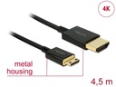 Delock Kabel 4K 60Hz HDMI - Mini-HDMI (HDMI-C), 4.5 m, Schwarz