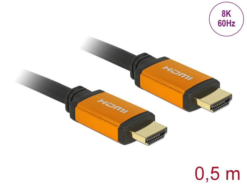 Delock Kabel 8K 60Hz HDMI - HDMI, 0.5 m