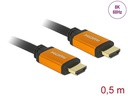 Delock Kabel 8K 60Hz HDMI - HDMI, 0.5 m