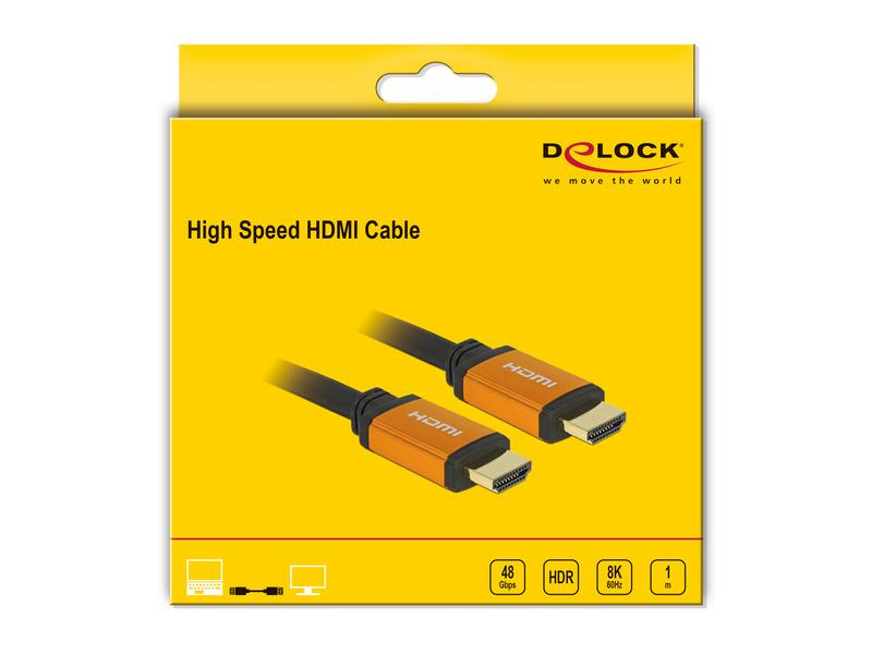 Delock Kabel 8K 60Hz HDMI - HDMI, 1 m