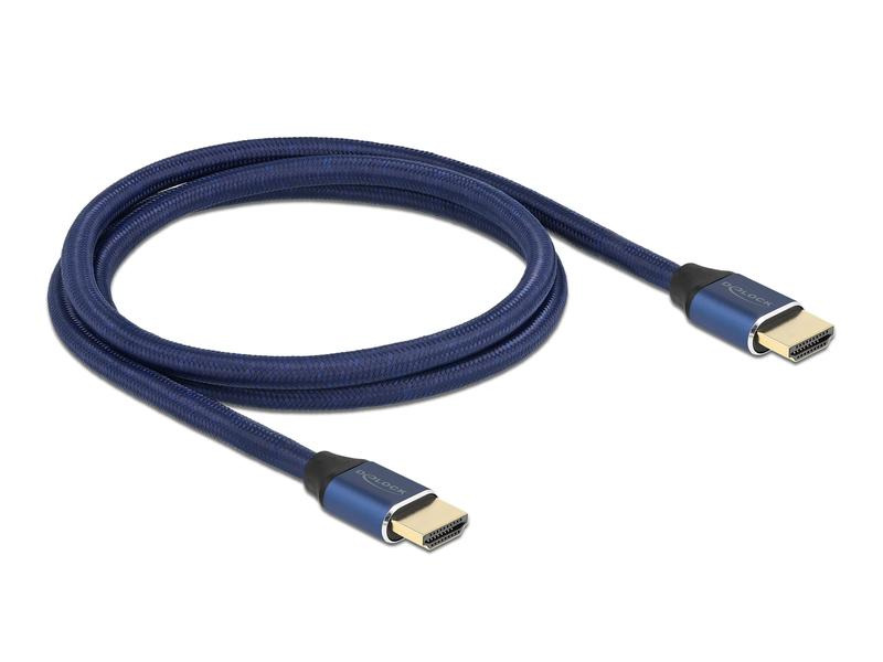 Delock Kabel 8K 60Hz HDMI - HDMI, 1 m, Blau