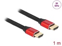 Delock Kabel 8K 60Hz HDMI - HDMI, 1 m, Rot