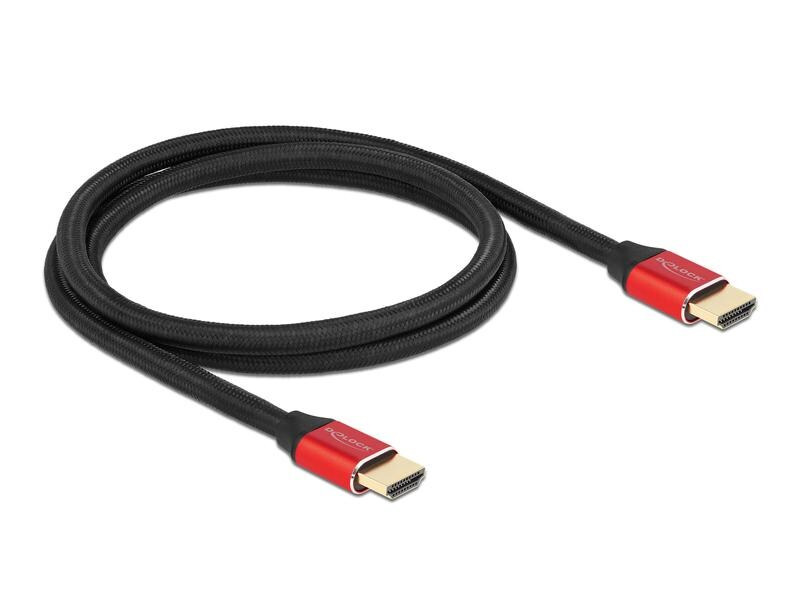 Delock Kabel 8K 60Hz HDMI - HDMI, 1 m, Rot