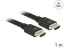 Delock Kabel 8K 60Hz HDMI - HDMI, 1 m, Schwarz