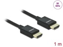 Delock Kabel 8K 60Hz HDMI - HDMI, 1 m, Schwarz