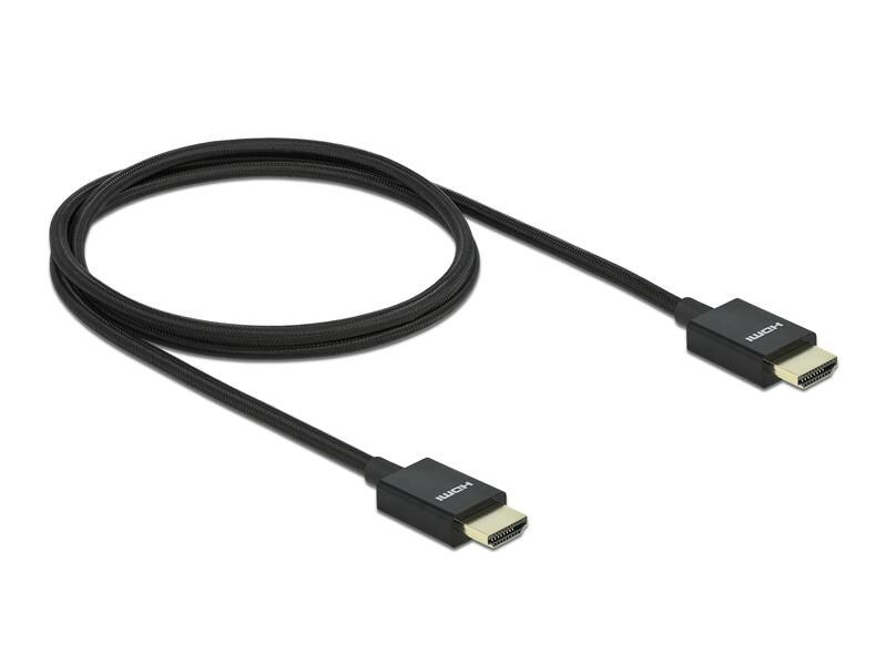 Delock Kabel 8K 60Hz HDMI - HDMI, 1 m, Schwarz