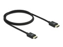Delock Kabel 8K 60Hz HDMI - HDMI, 1 m, Schwarz