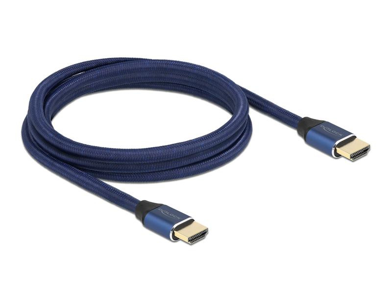 Delock Kabel 8K 60Hz HDMI - HDMI, 2 m, Blau