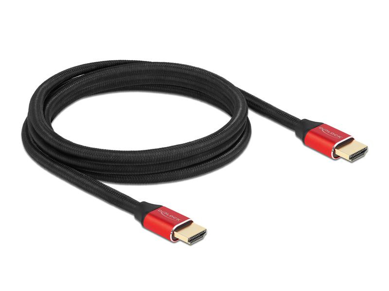 Delock Kabel 8K 60Hz HDMI - HDMI, 2 m, Rot