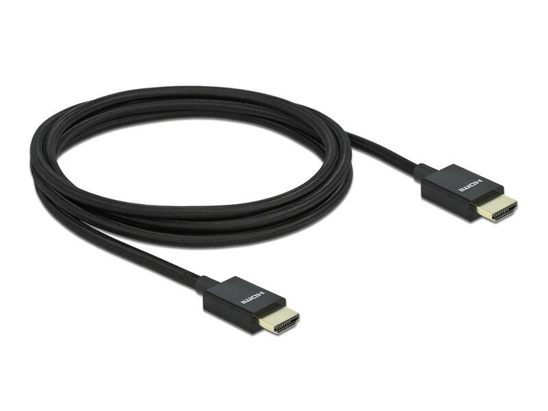 Delock Kabel 8K 60Hz HDMI - HDMI, 2 m, Schwarz
