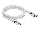 Delock Kabel 8K 60Hz HDMI - HDMI, 2 m, Silber