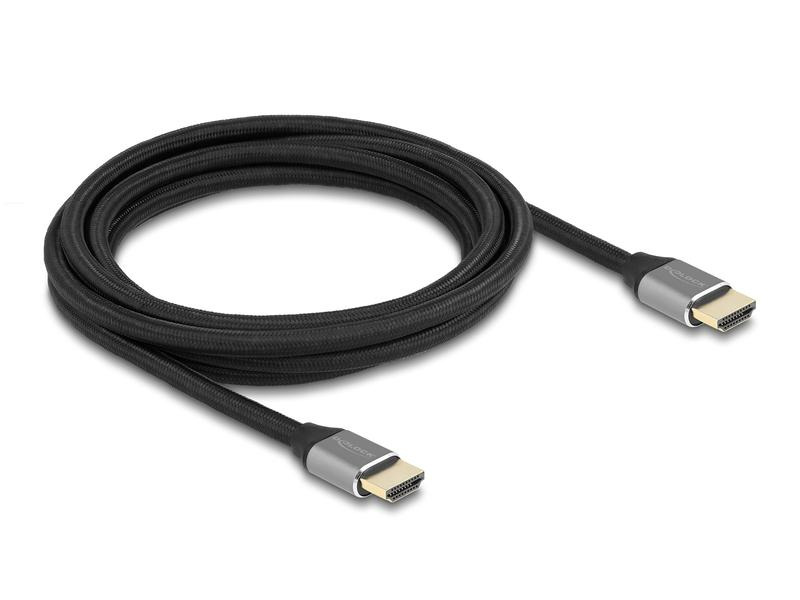 Delock Kabel 8K 60Hz HDMI - HDMI, 3 m, Grau