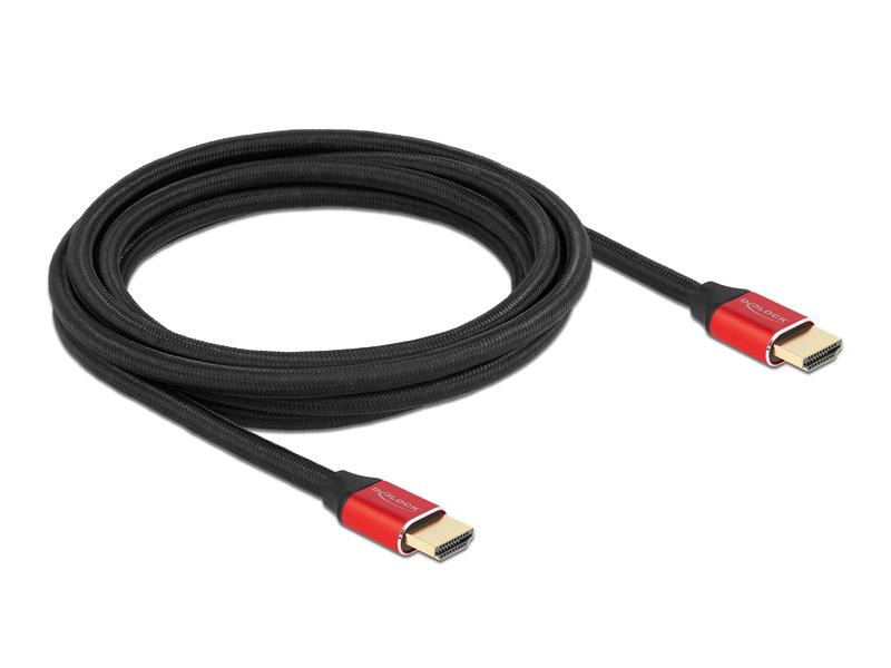 Delock Kabel 8K 60Hz HDMI - HDMI, 3 m, Rot