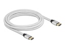 Delock Kabel 8K 60Hz HDMI - HDMI, 3 m, Silber