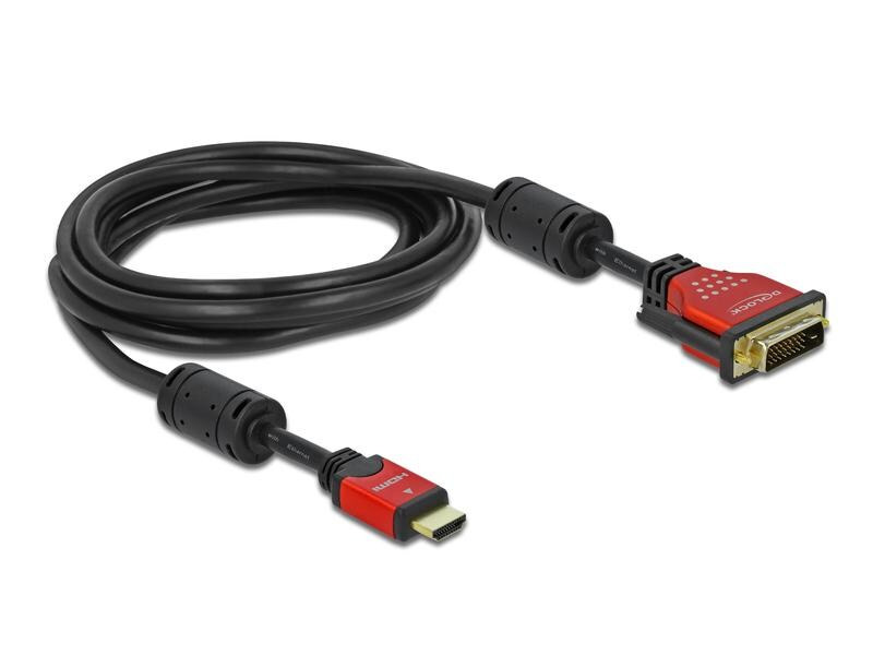 Delock Kabel HDMI - DVI-D 24+1, 3 m
