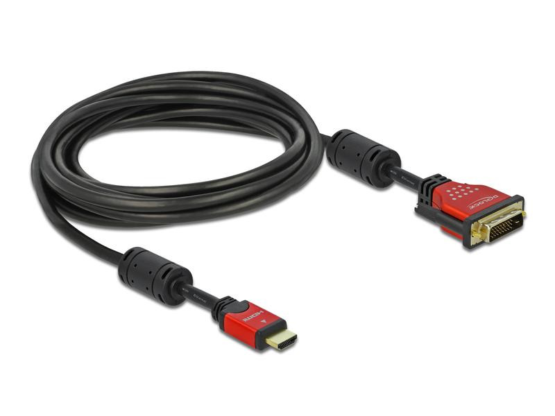 Delock Kabel HDMI - DVI-D 24+1, 5 m
