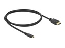 Delock Kabel HDMI - Micro-HDMI (HDMI-D), 1 m, Schwarz