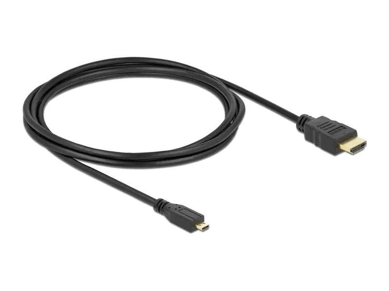 Delock Kabel HDMI - Micro-HDMI (HDMI-D), 2 m, Schwarz