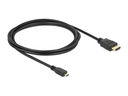 Delock Kabel HDMI - Micro-HDMI (HDMI-D), 2 m, Schwarz