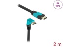Delock Kabel Unten gewinkelt 8K 60Hz HDMI - HDMI, 2 m