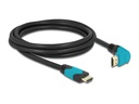 Delock Kabel Unten gewinkelt 8K 60Hz HDMI - HDMI, 2 m