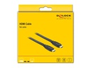Delock Kabel flach HDMI - HDMI, 1 m, Schwarz