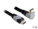 Delock Kabel gewinkelt oben HDMI - HDMI, 1 m, Grau