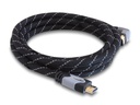Delock Kabel gewinkelt oben HDMI - HDMI, 1 m, Grau