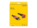 Delock Kabel gewinkelt unten HDMI - HDMI, 2 m, Rot