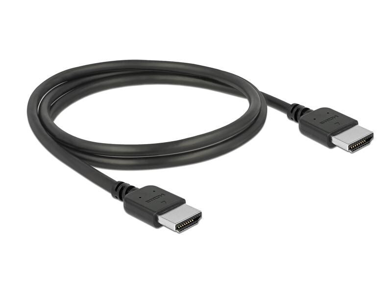 Delock Kabel hochflexibel, 4K 60Hz HDMI - HDMI, 1 m, Schwarz
