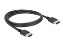 Delock Kabel hochflexibel, 4K 60Hz HDMI - HDMI, 1 m, Schwarz