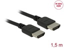 Delock Kabel hochflexibel, 4K 60Hz HDMI - HDMI, 1.5 m, Schwarz