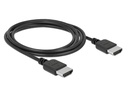 Delock Kabel hochflexibel, 4K 60Hz HDMI - HDMI, 2 m, Schwarz