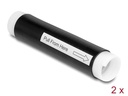 Delock Kaltschrumpfschlauch 0.13 m x 25 mm Schwarz, 2 Stück