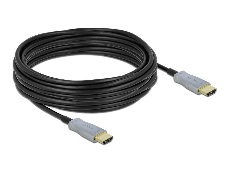 Delock Optisches Kabel 4K 60Hz HDMI - HDMI, 10 m, Schwarz