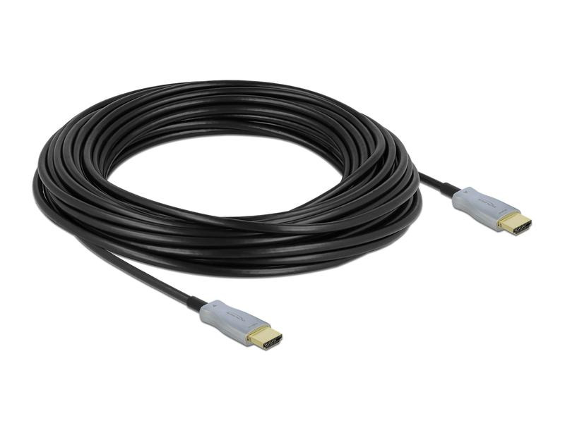 Delock Optisches Kabel 4K 60Hz HDMI - HDMI, 15 m, Schwarz