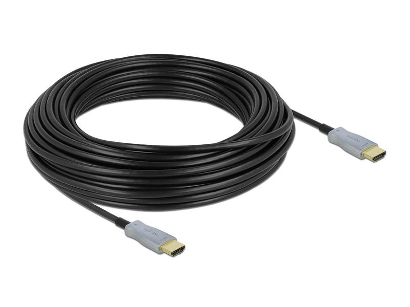 Delock Optisches Kabel 4K 60Hz HDMI - HDMI, 20 m, Schwarz