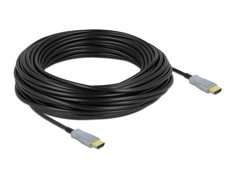 Delock Optisches Kabel 4K 60Hz HDMI - HDMI, 25 m, Schwarz