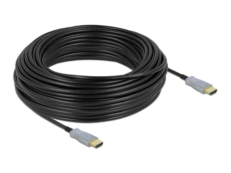 Delock Optisches Kabel 4K 60Hz HDMI - HDMI, 30 m, Schwarz