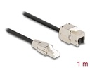 Delock Patchkabel RJ45 zu Keystone Cat 6A, S/FTP, 1 m