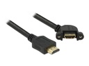 Delock Verlängerungskabel 4K 30Hz HDMI - HDMI, 1 m