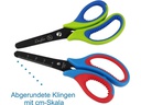 Läufer Kinderschere 13 cm, Edelstahl, Rechtshänder, Blau/Rot