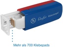 Läufer Klebestempel 1 Stück, Blau, Rot, Weiss