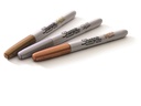 Sharpie Permanent-Marker 3 Stück, Metallic Bronze/Gold/Silber