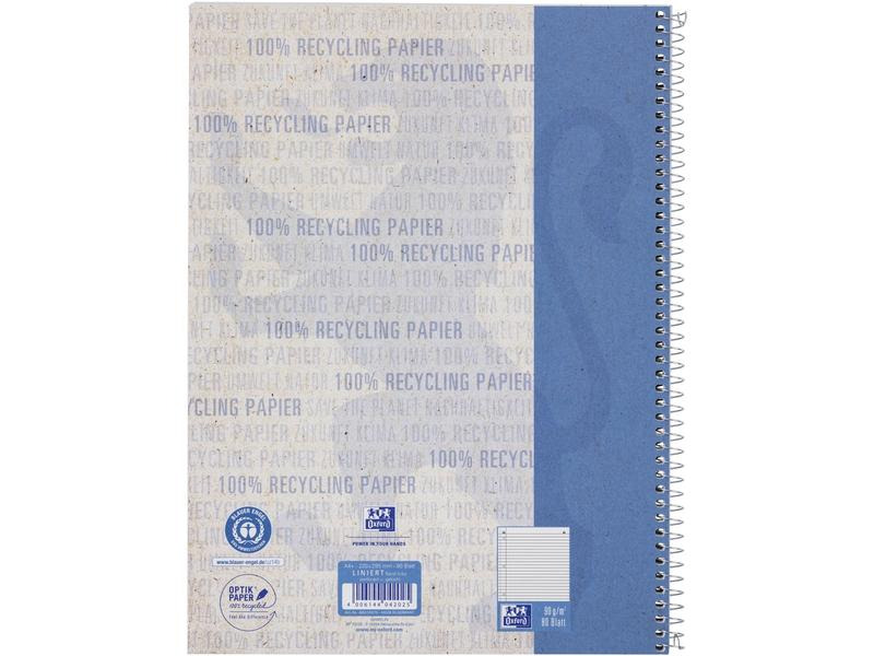 Oxford Notizbuch kariert, A4+, Blau