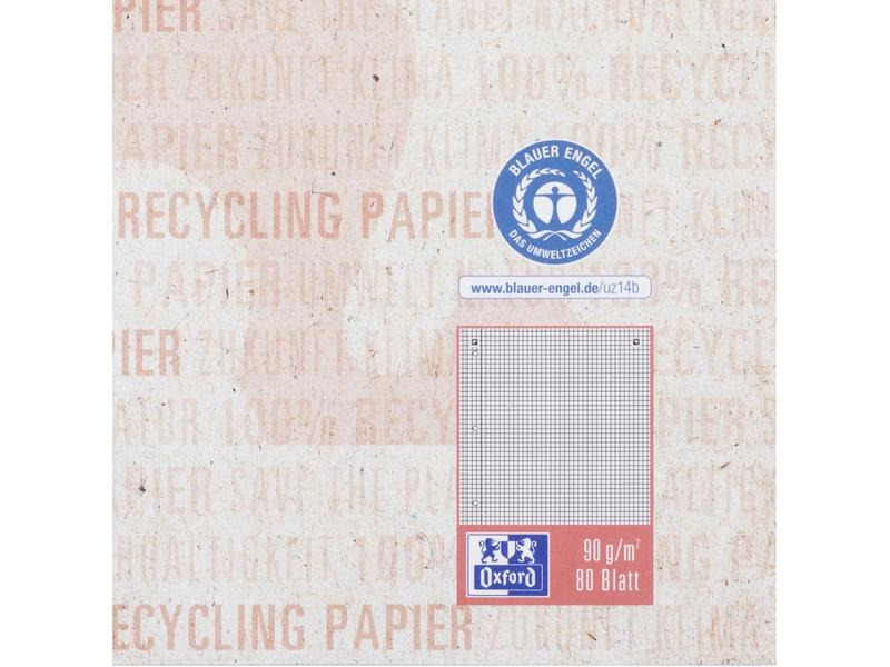 Oxford Notizbuch kariert, A4+, Rot