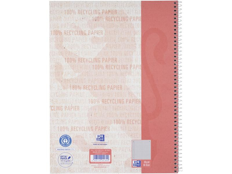 Oxford Notizbuch kariert, A4+, Rot